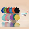 Multicolor 3-in-1 Durable Pet Food Can Lid & Cover with Oval Spoon Fresh-Keeping Portable Washable Silicone HaPet HC1-PW042 MegaBDM