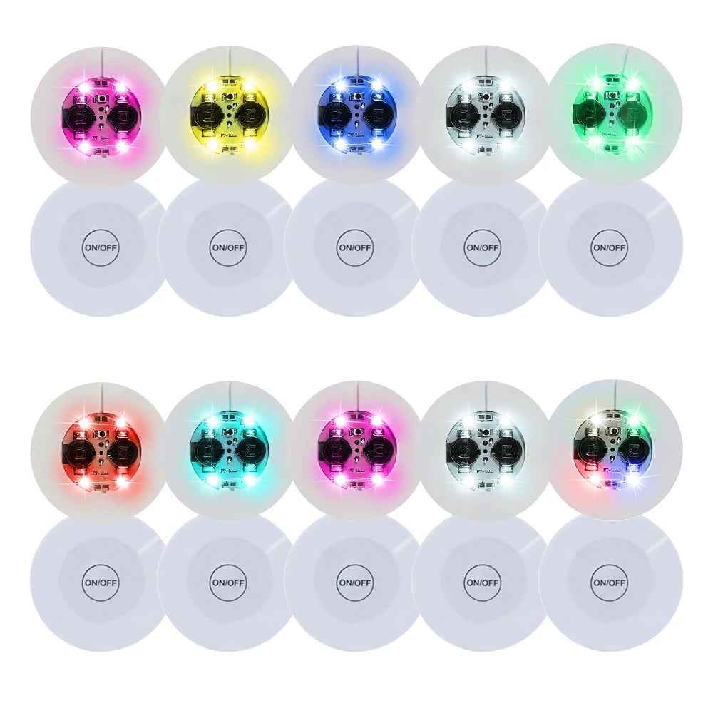 LED Bottle Sticker Coasters & Lights-Eco-friendly RGB Color Printable Logo for Graduation Parties