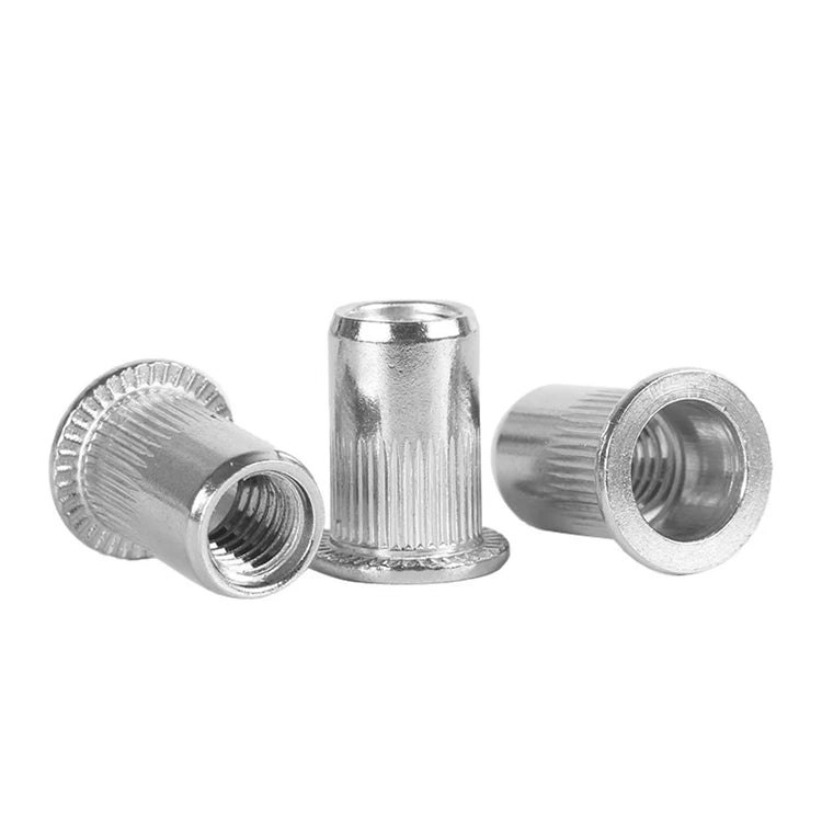 M3 M4 M5 M6 M8 M10 M12 A2 Stainless Steel Flat Head Knurled Blind Rivet Nuts