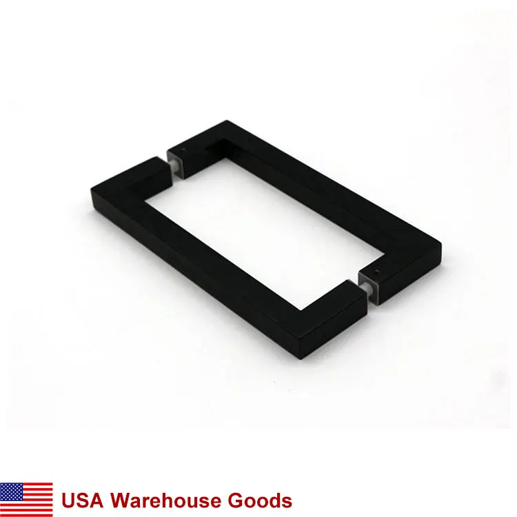 USA Warehouse 8" Square Tubing Back-to-Back Push/Pull Door Handles