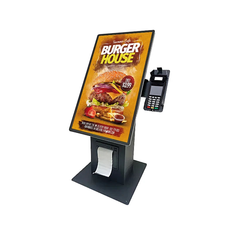 Desktop Touch Screen Display Self-service Pos Kiosk with Portable Stand in Different Sizes