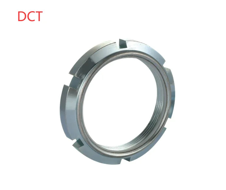 GUK Nylon Insert Self-Locking Slotted Round Nuts - M12 M15 M17x1 M20 M25 M30 M35x1.5