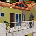 Custom Wrought Iron Balcony Railing for Modern Villas Enhances Charm with Timeless Design Durability and Safety Features