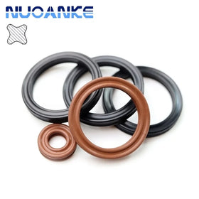 Quad Ring X-Ring Seal NBR FKM Material Superior Sealability & Low Friction Replacement for O-Ring in Rotary & Reciprocating