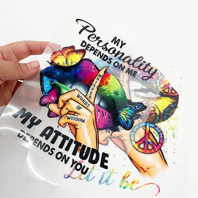 Factory Wholesale Vinyl Iron on Printed Designs Press Sticker logo Plastisol Customized Plastisol Heat Transfer on Clothes