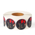 Custom Logo Sticker Gold Vinyl Circle Brand Label Waterproof Synthetic Adhesive Roll Plastic for Packaging