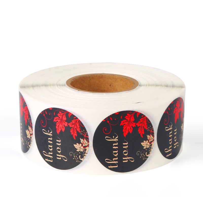 Custom Logo Sticker Gold Vinyl Circle Brand Label Waterproof Synthetic Adhesive Roll Plastic for Packaging