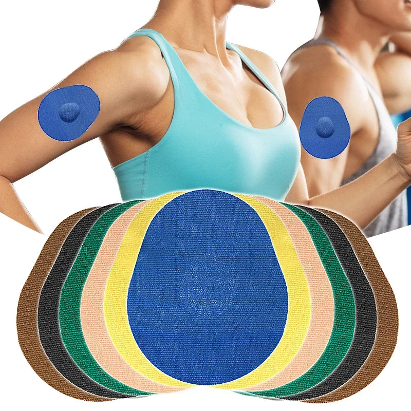 Pre-Cut Adhesive Sensor Patches Long-Lasting Easy to Apply with One Hand No Adhesive Center for Skin Protection