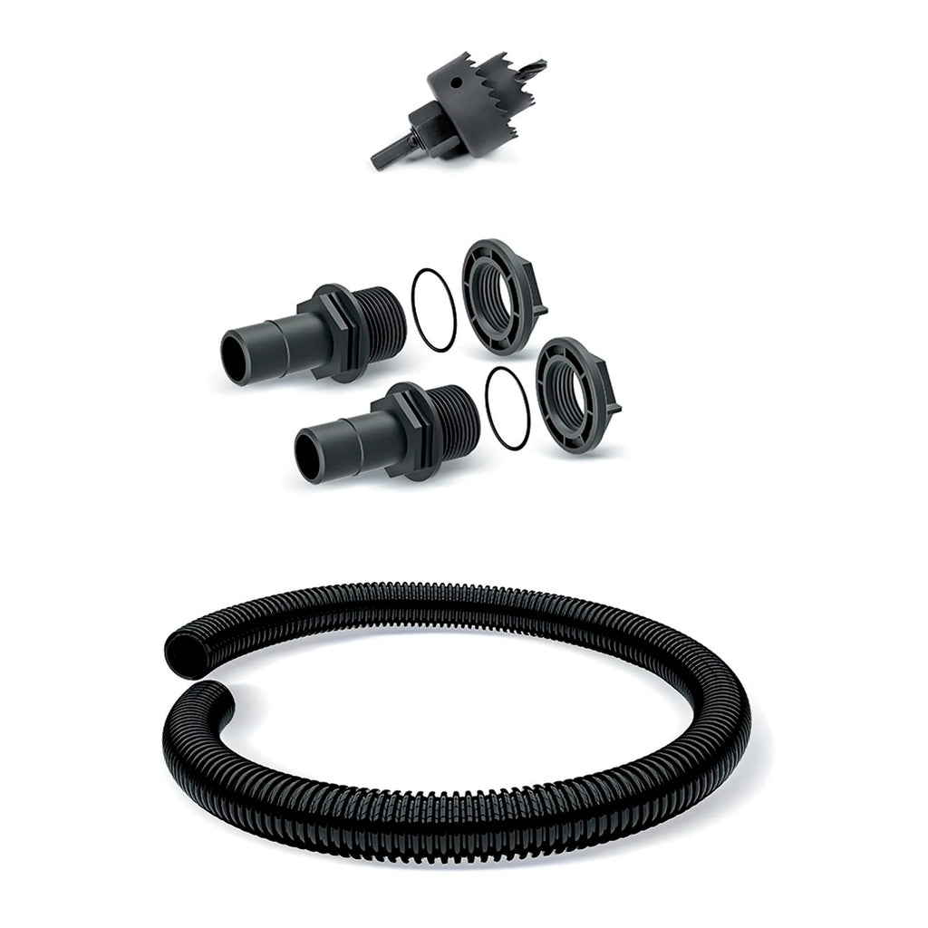 Accessory set for rainwater tanks/barrels (5 pieces) ICANSET 8 dimensions (mm) 300x50x370