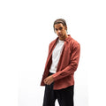 Standard Breathable Casual Imperio Shop Men's Plain Orange Full Sleeve Flannel Shirt S