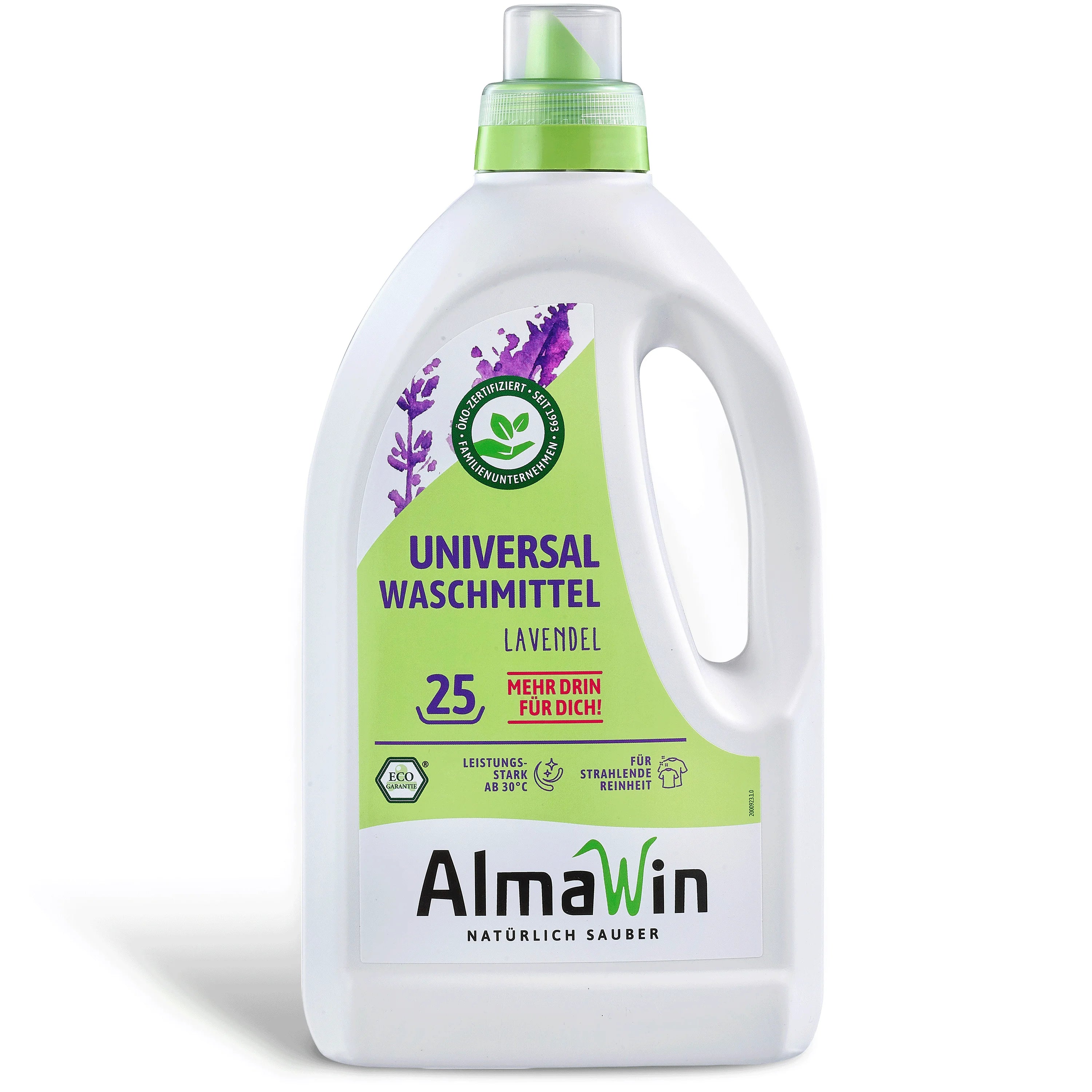 AlmaWin RTS 1 Universal Bio Liquid Laundry Detergent 1.5L Eco-Pack Refill Bag With Lavender Scent Baby