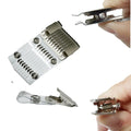 Bestom Metal Alligator Clips with Clear PVC Straps: Heavy-Duty Nickel Plated Crocodile Clips for ID Badges Lanyards Name Tag