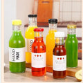 Wholesale 16oz 500ml Cheap Round Glass Milk Bottle 250ml 350ml Glass Juice Bottle for Beverage