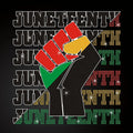 Hot Sales Juneteenth Heat Transfer Rhinestone Transfer Design for Fabric