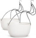 Clear Plastic Ventilated Plant Pots with Drainage Holes and Saucer Breathable Nursery Pots for Healthy Root Growth