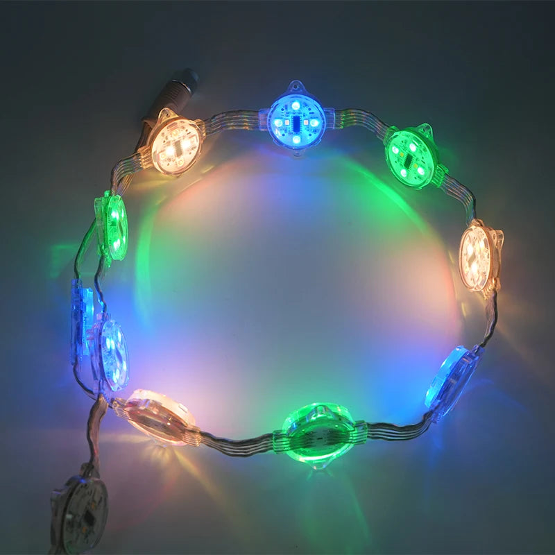 XQD Waterproof RGB LED Pixel Light Module 12mm Full Color DMX SMD for Outdoor Events & Display Lighting DC12V