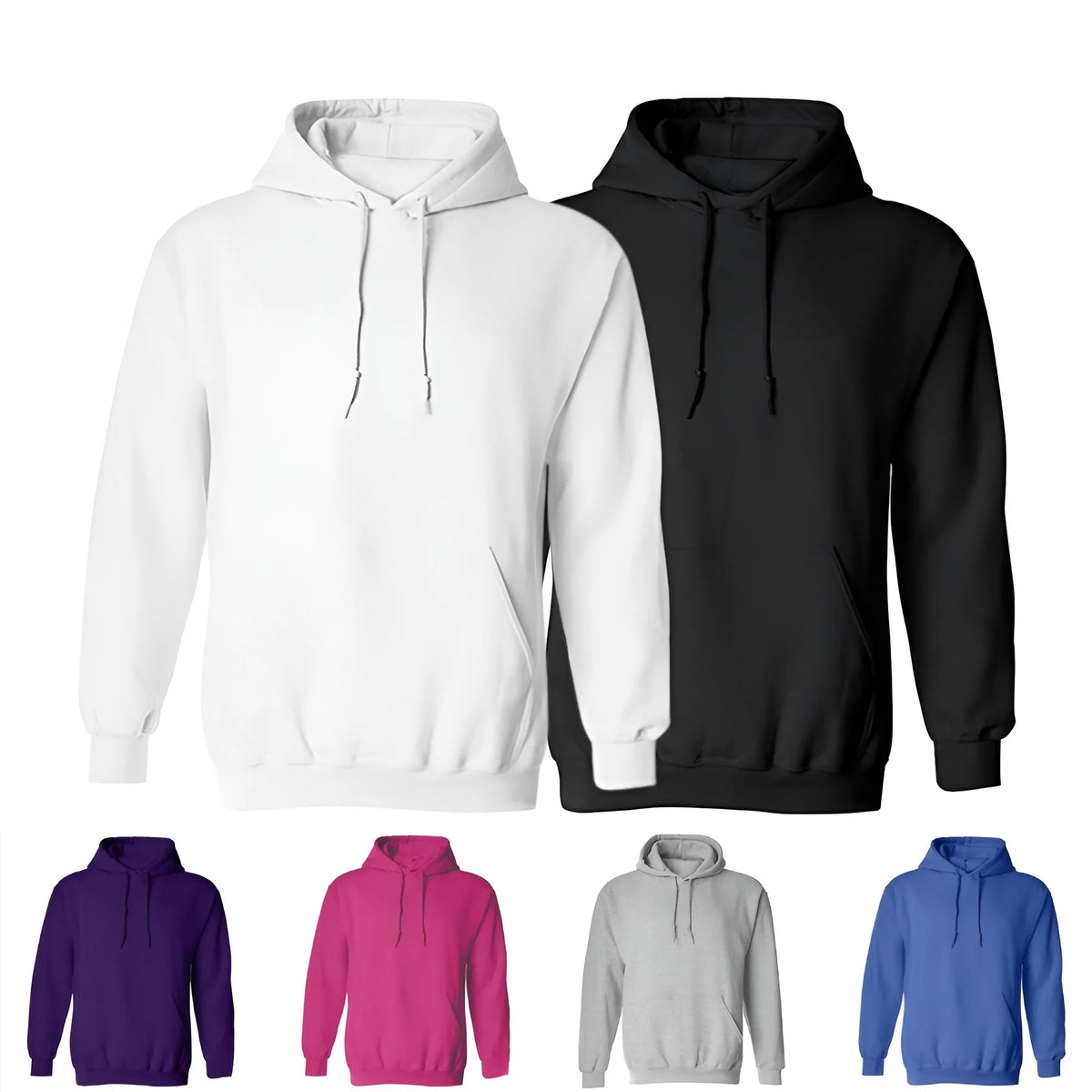 OEM Bangladesh China Factory Price 250g CVC Fleece Hooded Sweatshirt Thin Solid Color Blank Printed Embroidered Lined Hoodie MegaBDM