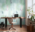 Made Germany Modern Abstract Blue Grey Non Woven Vinyl Wall Mural Watercolour Hotel Bedroom Hospital Mall Bulk 0.53x8.80m