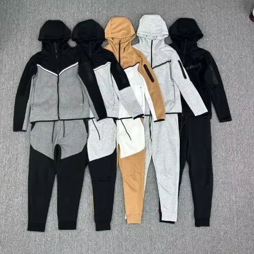 Top Quality Pure Cottons Men's Set Sportswear for Men's Sets Training Wear Joggers Sets Windbreaker Gyms Wears Men's Tracksuit