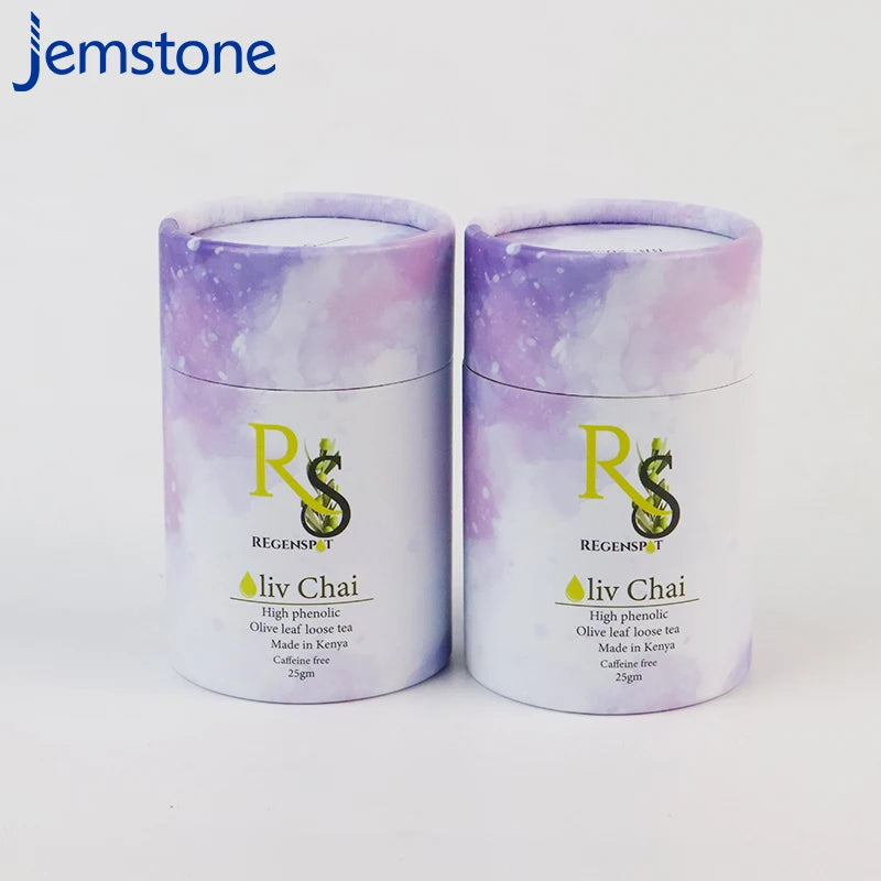 Wholesale Biodegradable and Recyclable Food Grade Kraft Paper Tubes Custom Color Empty Cardboard for Tea Packaging