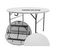 Manufacturers 6FT Portable Foldable Plastic HDPE Round Dining Table with Modern Design for Outdoor Events and Parties