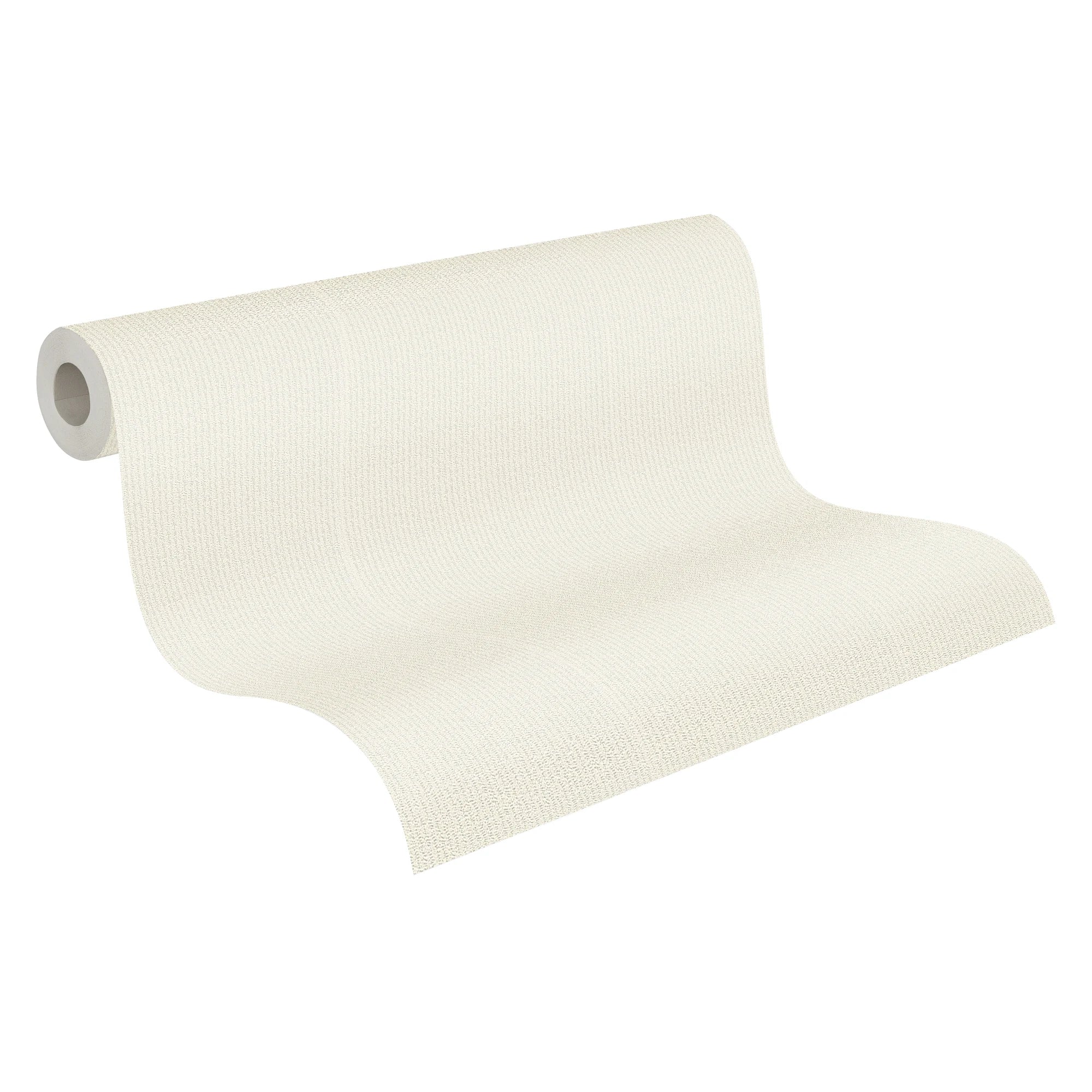 Made in Germany - Wallpaper rolls Structure Cream - Non Woven Vinyl - Wallpaper Plain Solid Colour for Walls - 1005 x 053 m