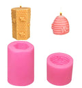 11876 3D Bee Honeycomb Candle Molds Beehive Silicone Mold for Homemade Beeswax Candle Soap Hand Lotion Bars Crayon Wax Making