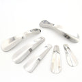 12cm Stainless Steel Shiny Shoe Horn -Straight Portable Small Shoe Puller & Tool for Easy Wear