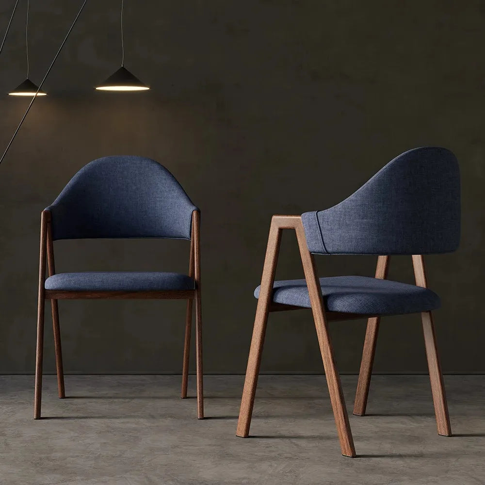 Customized Whole Modern Nordic Style Solid Oak Wood Legs Chairs Dining Room Furniture Upholstery Restaurant Wooden Dining Chair