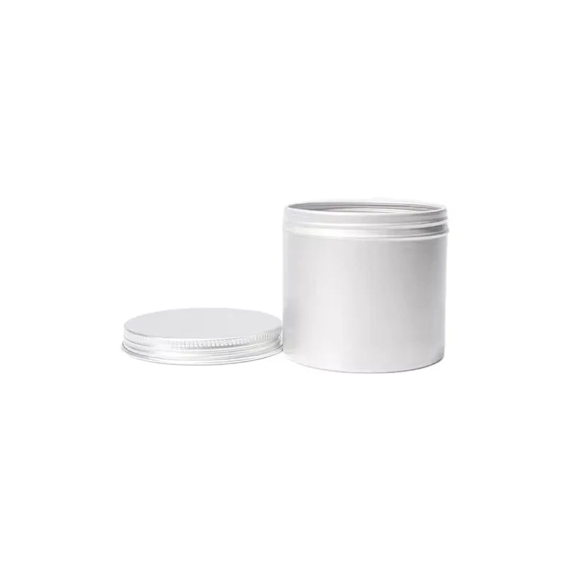 RTS 75*70 mm Airtight Aluminium Tin Can Screw Lid Empty Aluminum Tin Jar Aluminum Jars 8oz Candles