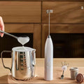 Rechargeable Stainless Steel Milk Frother Handheld USB Coffee Foam Maker Durable Eco Friendly Latte Cappuccino Barista Tools MegaBDM