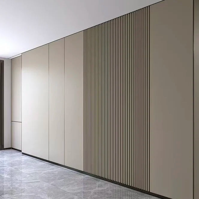 Indoor Wall Decoration Laminated Wood Alternatives Bamboo Charcoal Wood Veneer WPC Flat Wall Panels