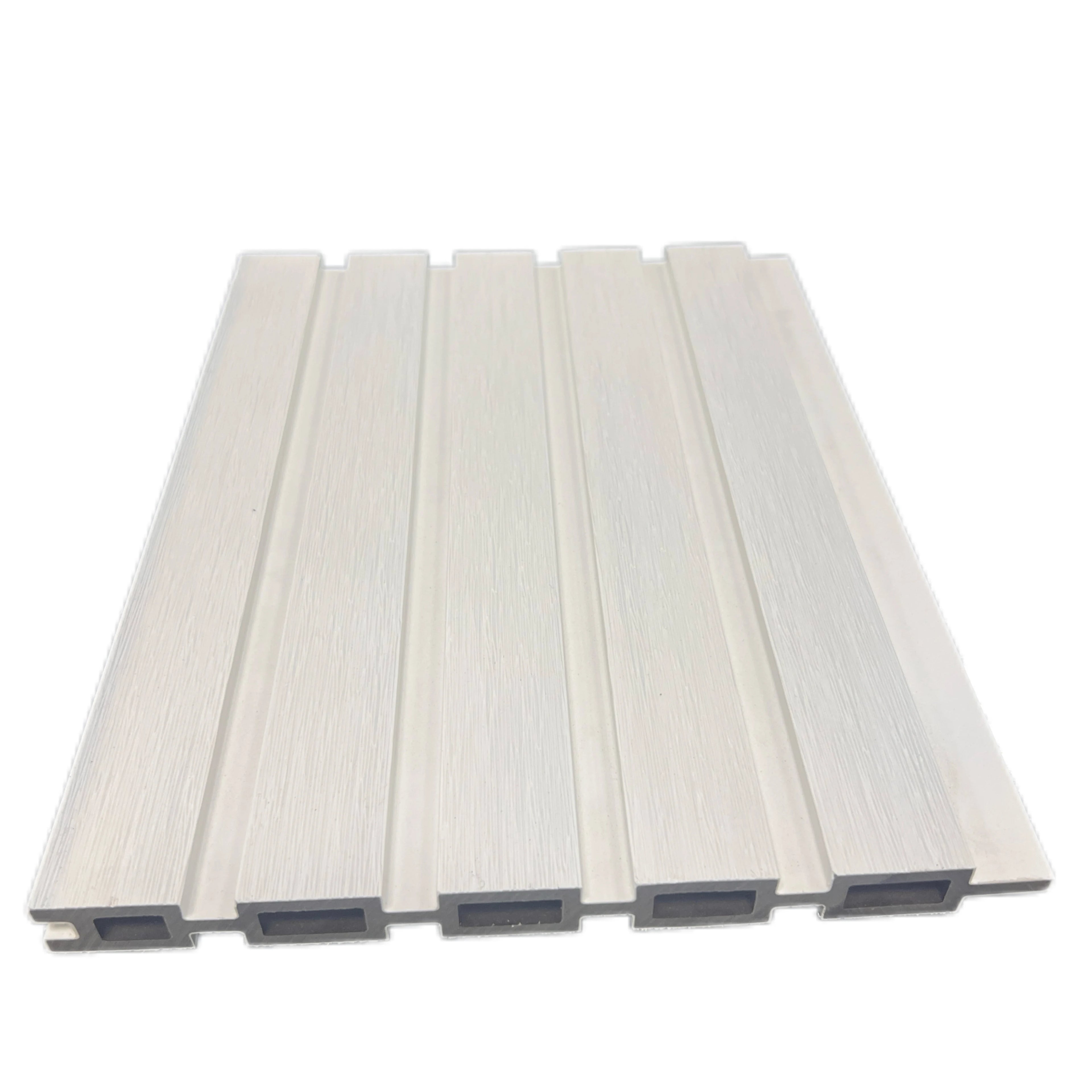 Modern Design Anti-Water WPC PE Wall Panel Cheap Price Co-Extrusion Grille Wall Facade Panel for Exterior Waterproof & Fireproof