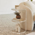 Manufacturer Factory OEM Customized Modern clear End Table Bedside Table Acrylic Side Table