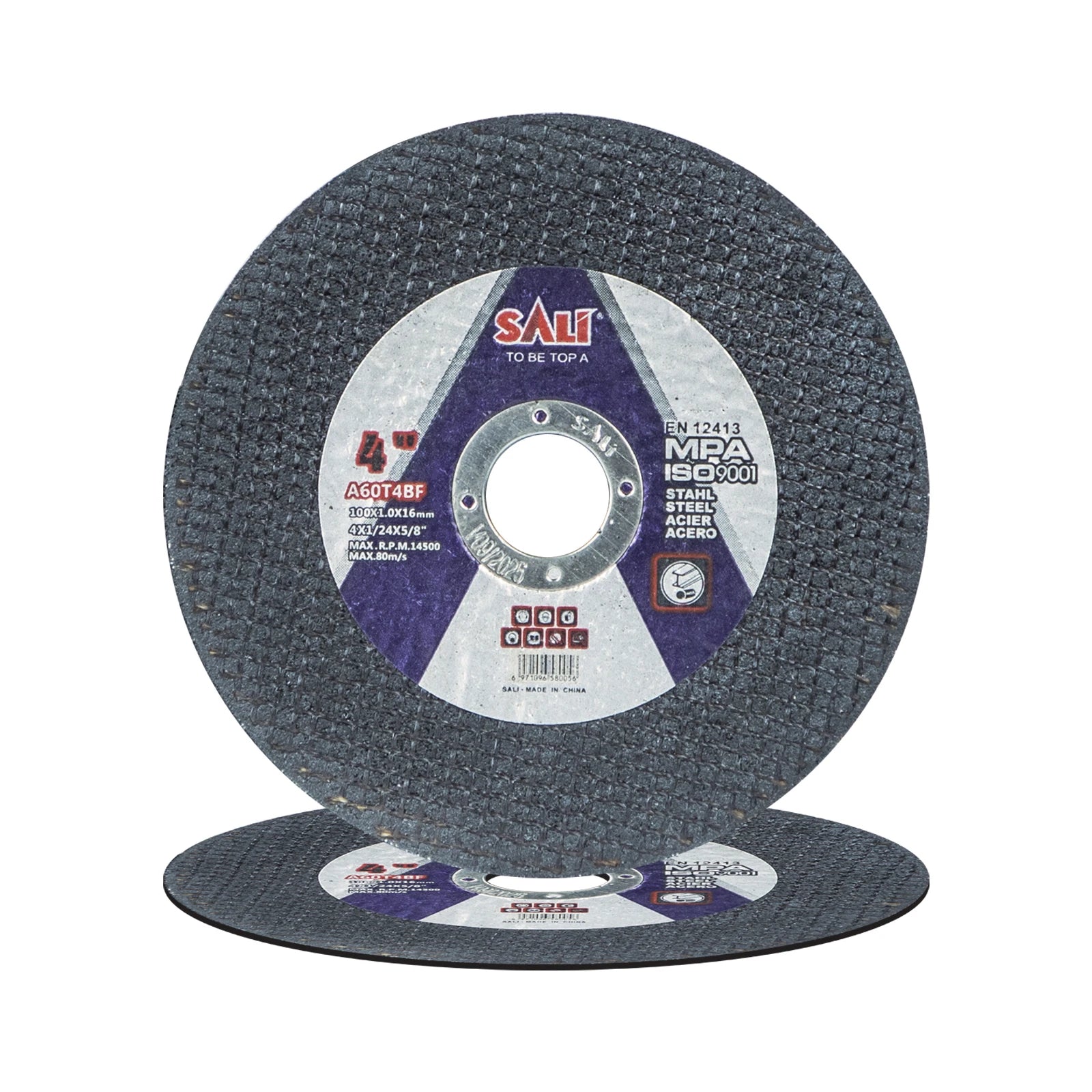 SALI Professional 4 Inch Metal Cutting Disc Steel Cut-Off Wheel Abrasives Customized Made of Aluminum Oxide
