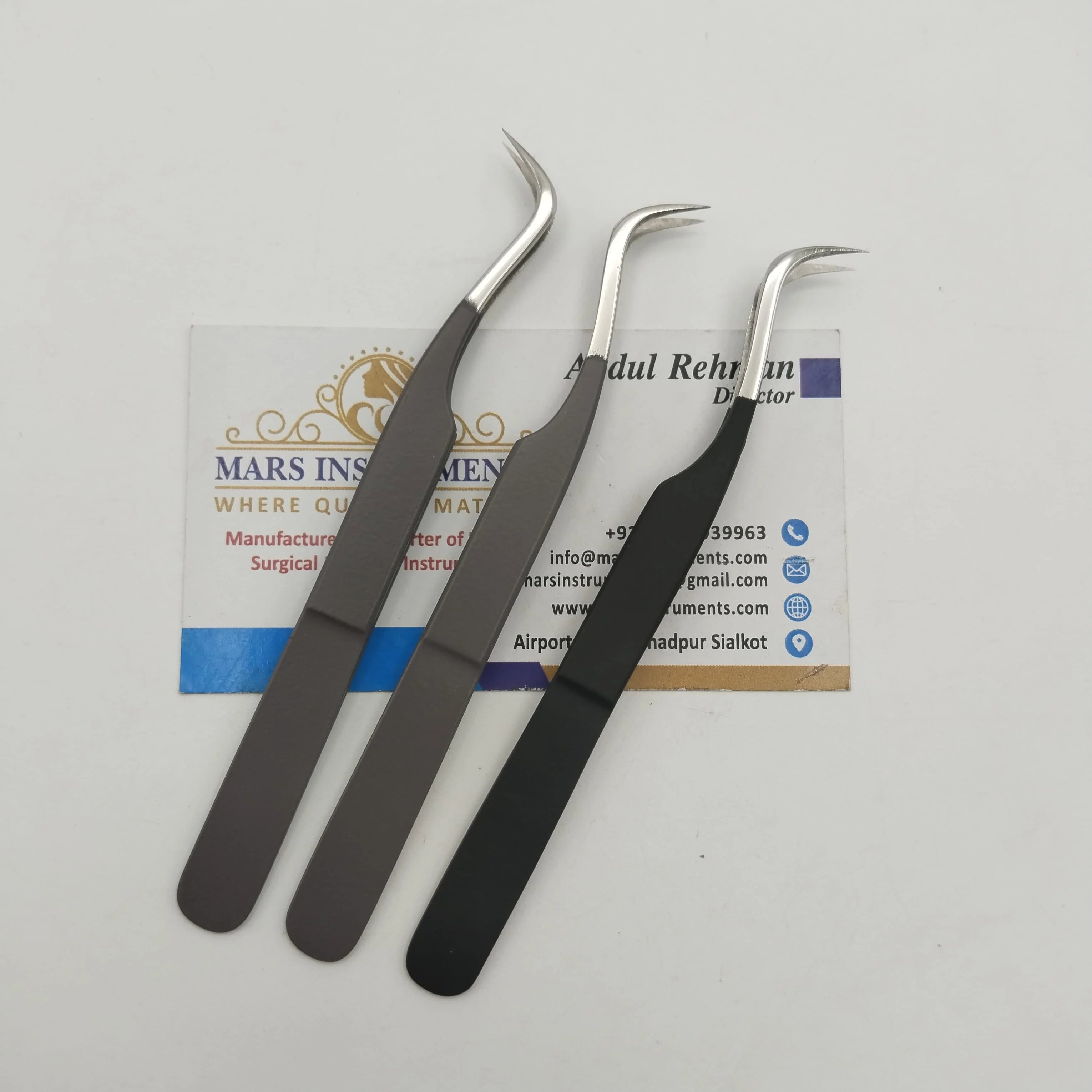 Precision Fiber Tip Curved Eyelash Tweezers for Lash Extensions Anti-Slip Fiber Tip Tweezers for Volume Lash