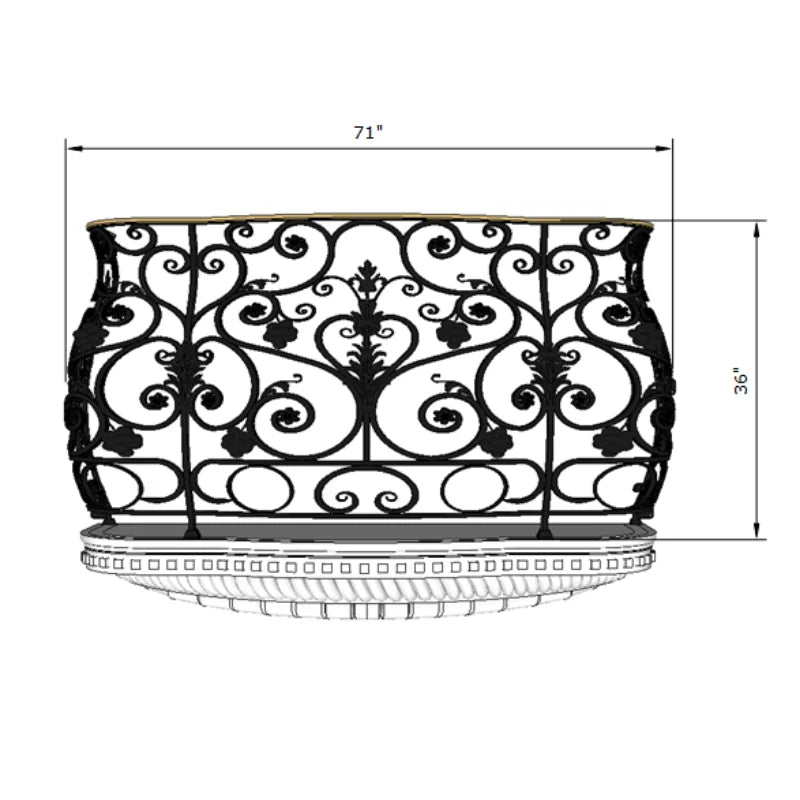 Stylish Wrought Iron Balcony Railing Options Providing Modern Elegance Superior Durability Easy Upkeep 1 Year Warranty for Villa
