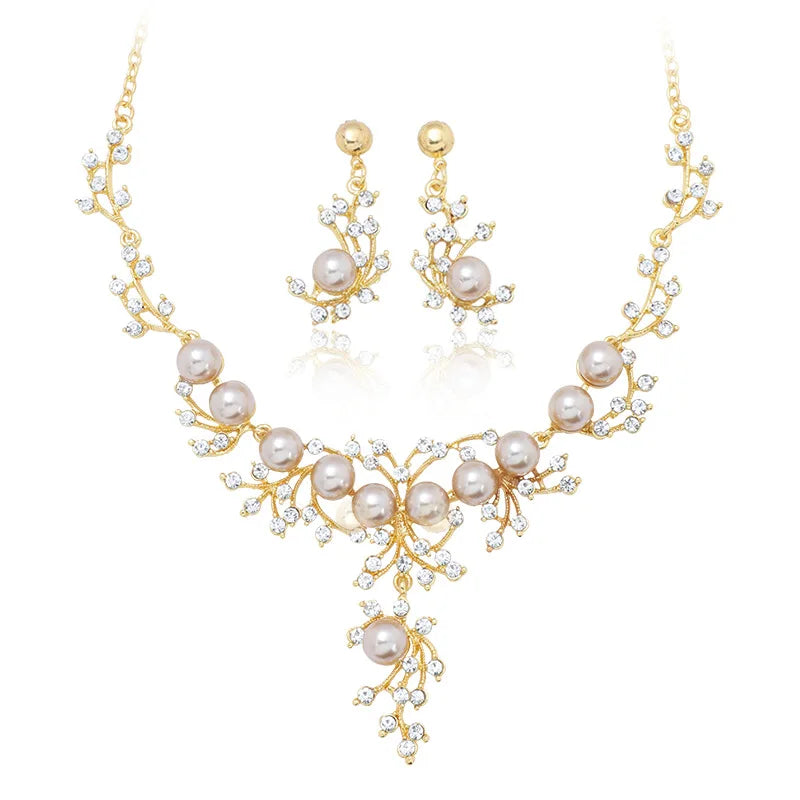 New Fashion Necklace Set Sweater Chain Collarbone Chain Alloy Jewelry Set for Women