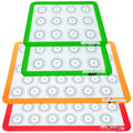 Non-Stick Silicone Sheets for Bake Pans & Rolling with Outlines for Pastries for Macaron/Pastry/Cookie