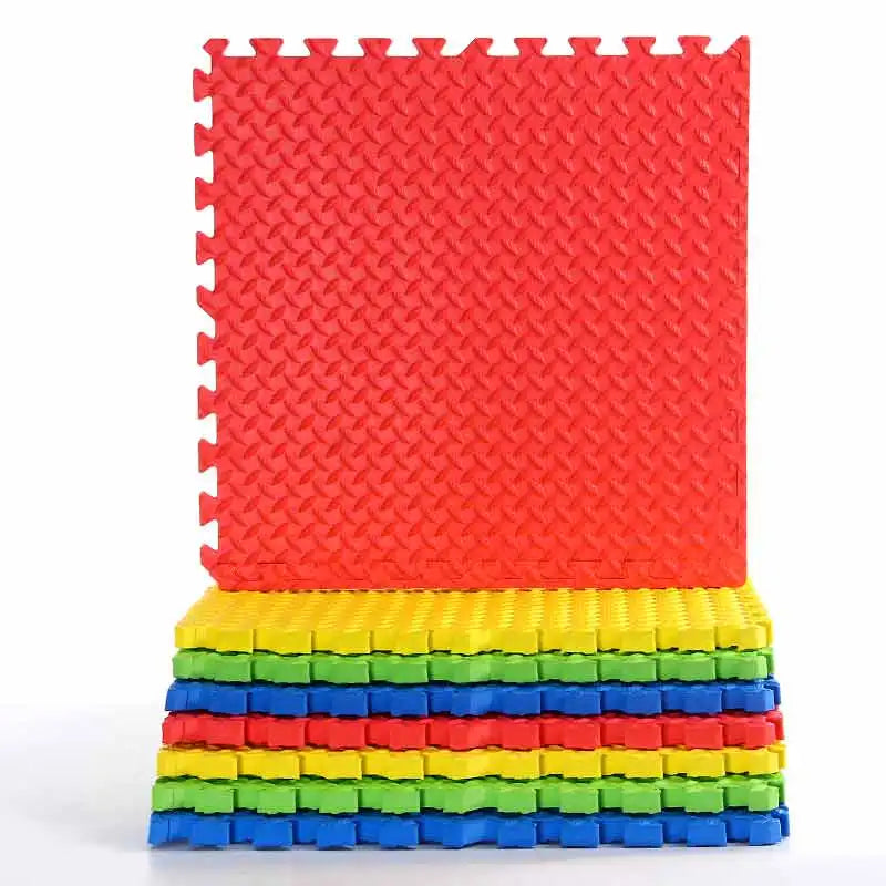 Hot-selling Eco-friendly Judo Karate Taekwondo EVA 2cm Puzzle-style Martial Arts Training Floor Mat Red 1m*1m