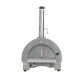 Premium Dual Fuel Gas & Wood Pizza Oven 35000BTU Burner Adjustable Feet Firebrick Material Metal Construction