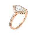 Luxury Engagement Ring Lab Grown Diamond 10K Solid Gold Round Brilliant Cut IGI Certified Custom Design From India