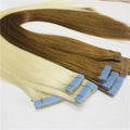 Greathairgroup Factory Wholesale Virgin Cuticle Russian Double Drawn Hair Extensions Silky Straight Wave Remy Invisible Tape 50