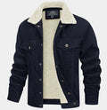 OEM Garment Manufacture  Fleece Lining Winter Vintage Sherpa Jackets  Thicken Windbrekaer Mens Corduroy Jackets