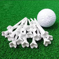Custom Logo Durable Plastic Golf Tees 3 1/4 Inch 4-claw 83mm Multi-color Lightweight Qaingjian Model 1117 100 Pcs Per Pack