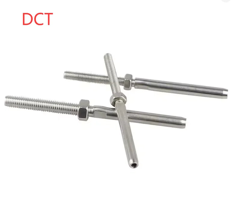 Threaded Swage Stud Terminals Stainless Steel for Wire Rope Long-term Durability