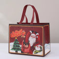 Wholesale Santa Sack Christmas Gift Bags Custom Non-Woven Handheld Printed Shopping Bags with Letter Pattern