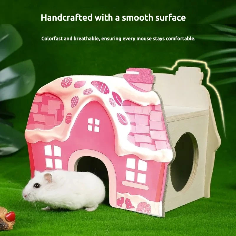 Fashionable Natural Creative Landscaping Cute Pet Hamster House MegaBDM