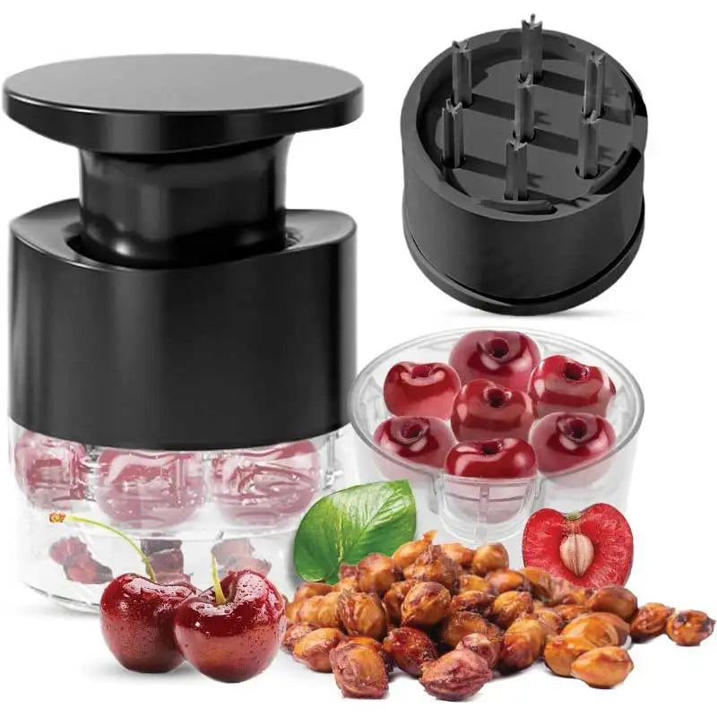 Manual Corer 7 in 1 Stainless Steel Hand Multiple Fruit Sour Remover Tool Cherry Pitter