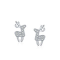Factory Custom Fashion Trendy Earrings 925 Silver Classic Elk Cubic Zirconia Women's Earrings